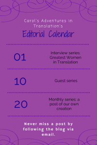 Editorial calendar